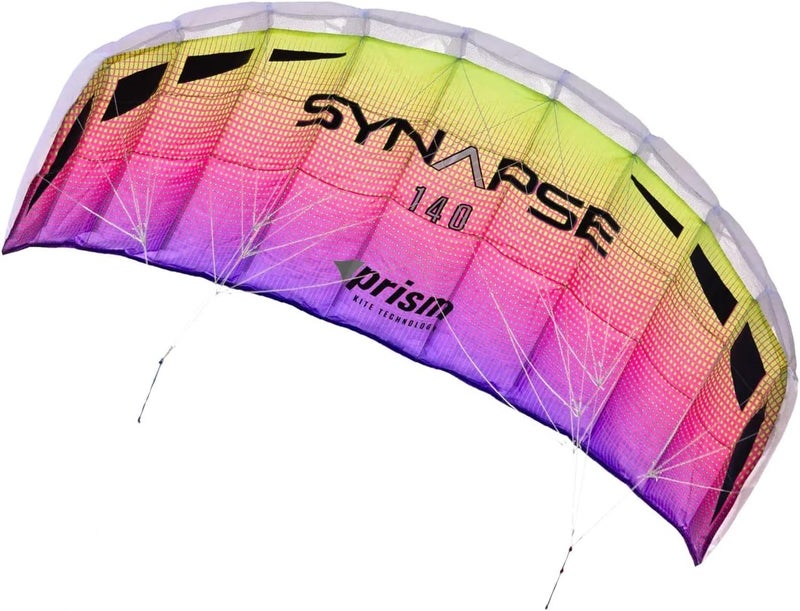 Prism Kite Technology Synapse 140 Dual-line Parafoil Kite - an Ideal Entry Level Kite for Kids and Adults to Dual-line Kiting, Plasma - Image 1